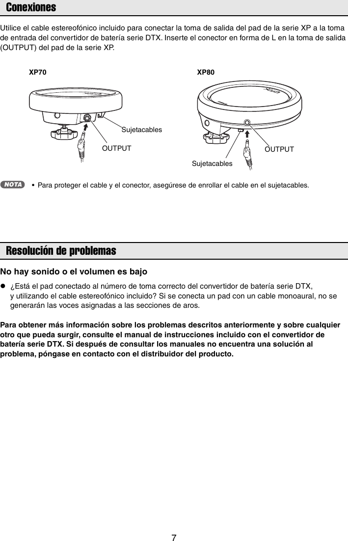 Page 7 of 9 - Yamaha XP70 XP80 Owner’s Manual XP70/80 Owner's Es Om A0