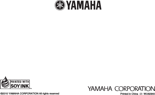 Page 11 of 11 - Yamaha YDS-12 Owner’s Manual Owner's