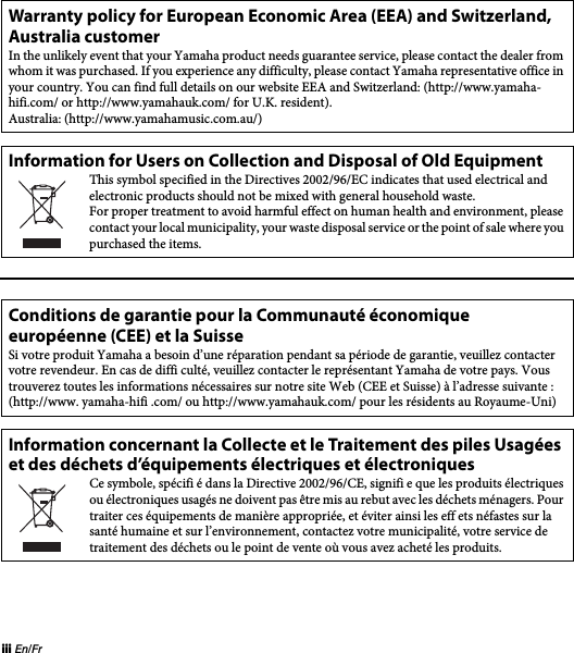 Page 4 of 11 - Yamaha YDS-12 Owner’s Manual Owner's