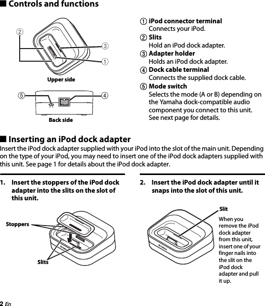 Page 7 of 11 - Yamaha YDS-12 Owner’s Manual Owner's