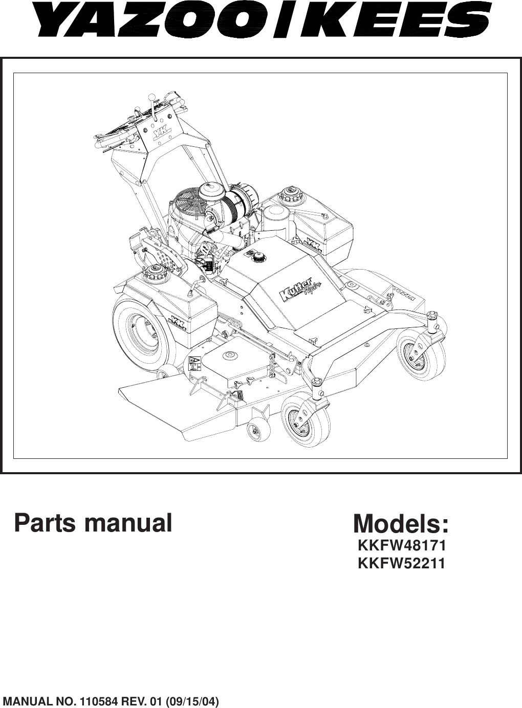 Yazoo Kees Kkfw48171 Users Manual Ipl, Kutter Hydro Floating Deck 