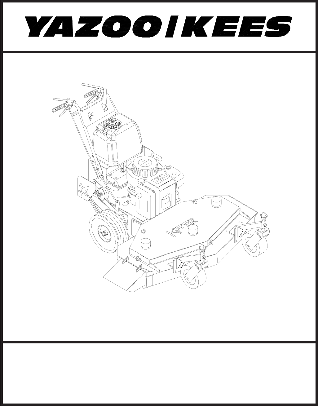 Yazoo Kees Kkh32132 Users Manual IPL, Kutter Series, 2004 02