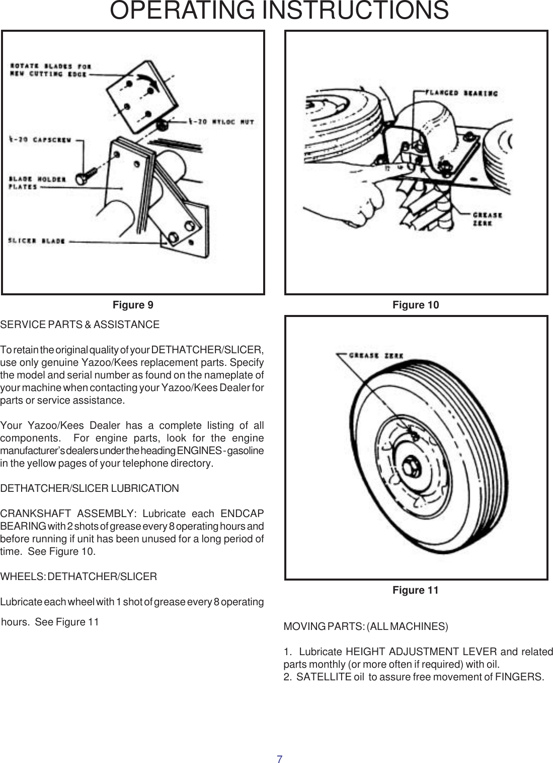 Page 7 of 11 - Yazoo-Kees Kees-Sbsic050-Rhon050-Users-Manual OM, Comber/Rake, 2002-02, RBSIC050, RBSIT550, RBSIT551, SBSIC050, RHON050 (Turf Care)  Yazoo-kees-sbsic050-rhon050-users-manual