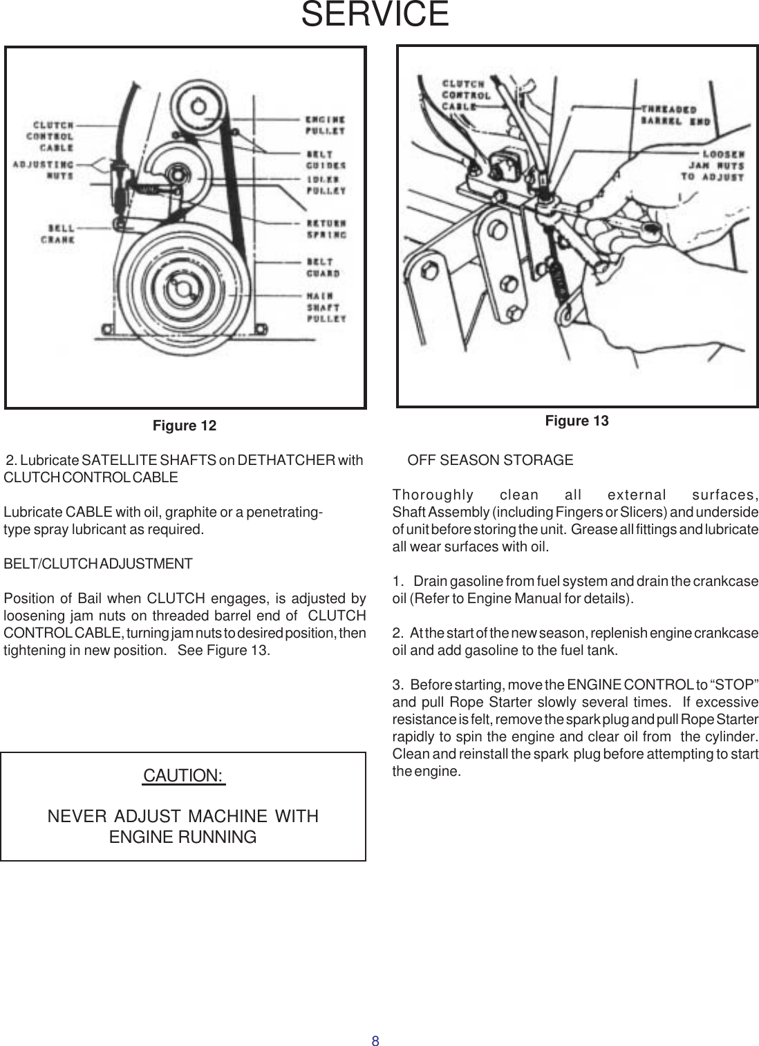 Page 8 of 11 - Yazoo-Kees Kees-Sbsic050-Rhon050-Users-Manual OM, Comber/Rake, 2002-02, RBSIC050, RBSIT550, RBSIT551, SBSIC050, RHON050 (Turf Care)  Yazoo-kees-sbsic050-rhon050-users-manual