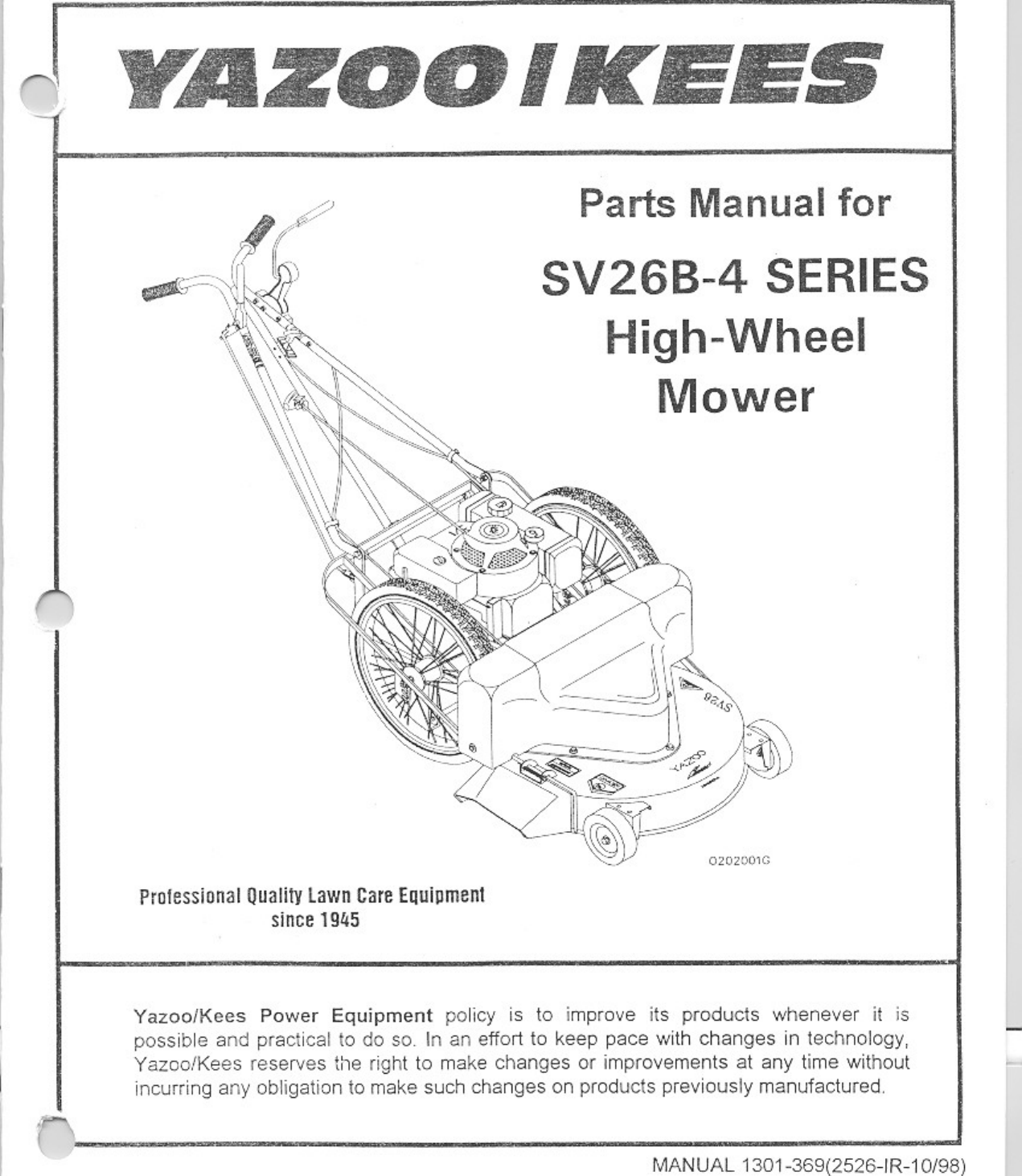Page 1 of 7 - Yazoo-Kees Kees-Sv26B-4-Series-Users-Manual Yazoo-kees-sv26b-4-series-users-manual
