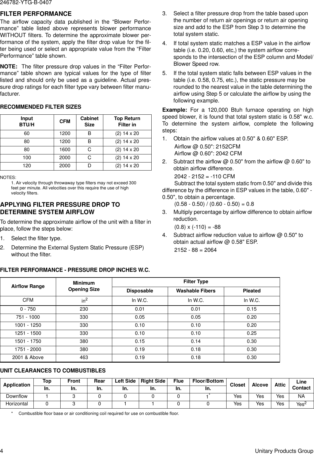 Page 4 of 8 - York Affinity-Pt9-Users-Manual 246782-YTG-B-0407 York-affinity-pt9-users-manual