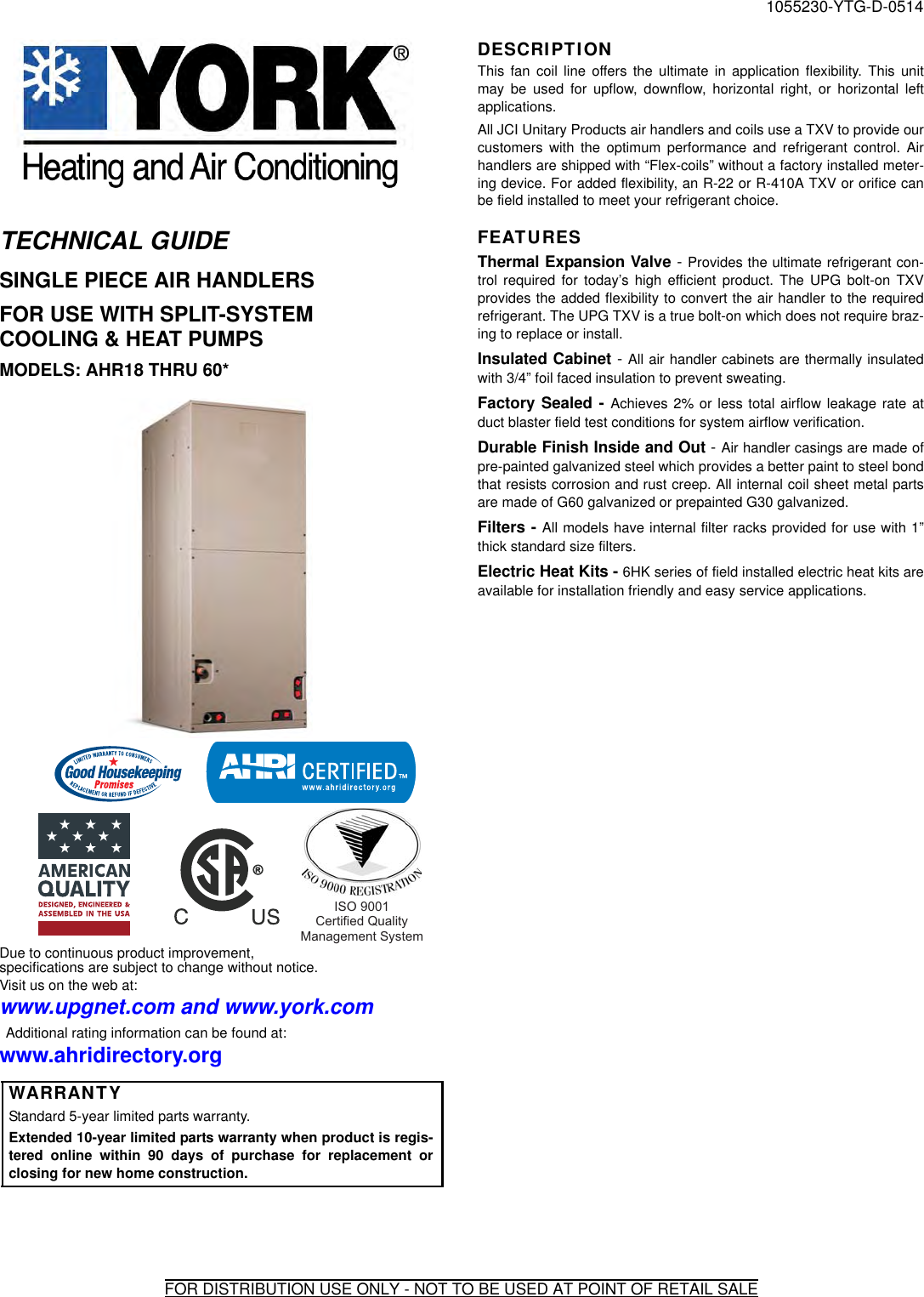 york ap air handler