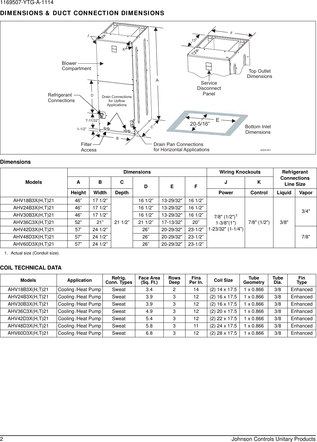 York Avc Air Handler Technical Guide 1169507 YTG A 1114