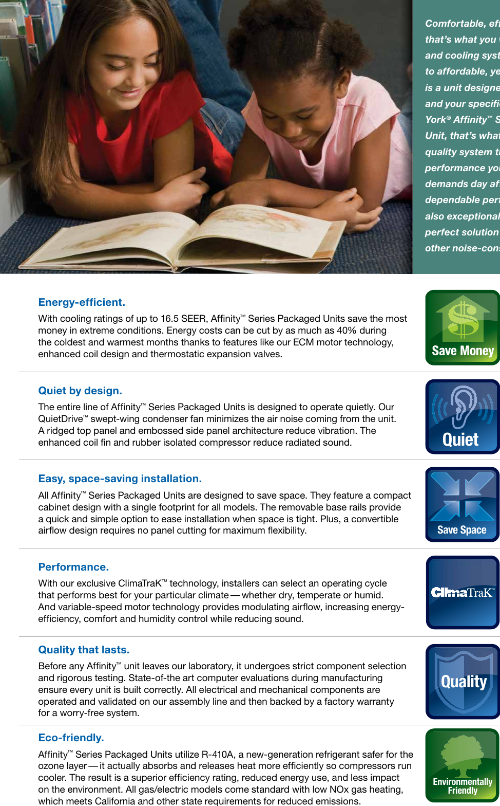 Page 2 of 4 - York Bhq-Affinity-R410A-Brochure Commercial Brochure York-bhq-affinity-r410a-brochure