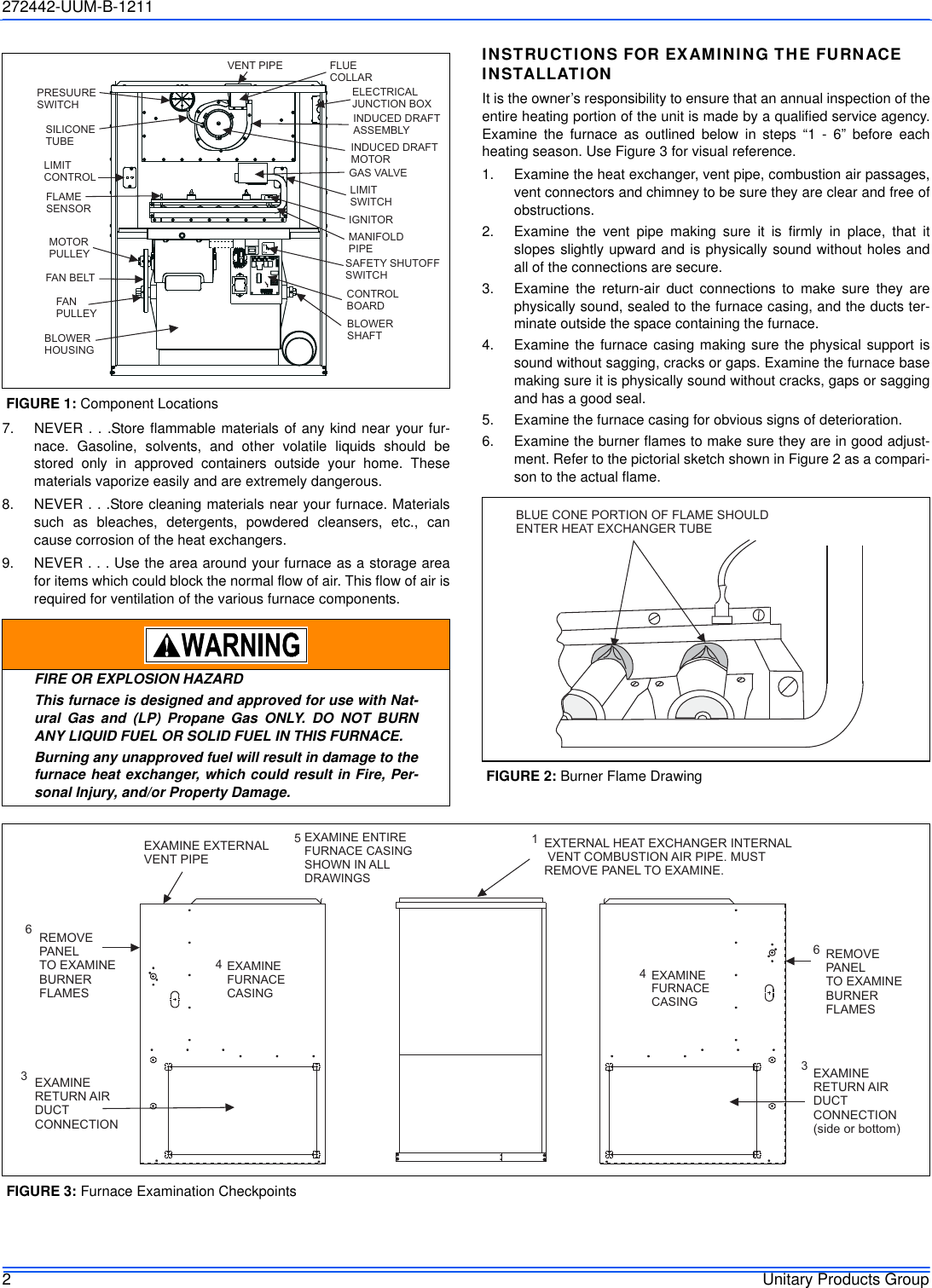 Page 2 of 12 - York Commercial-Gy8S-E-Furnace-Users-Manual 272442-UUM-B-1211  York-commercial-gy8s-e-furnace-users-manual