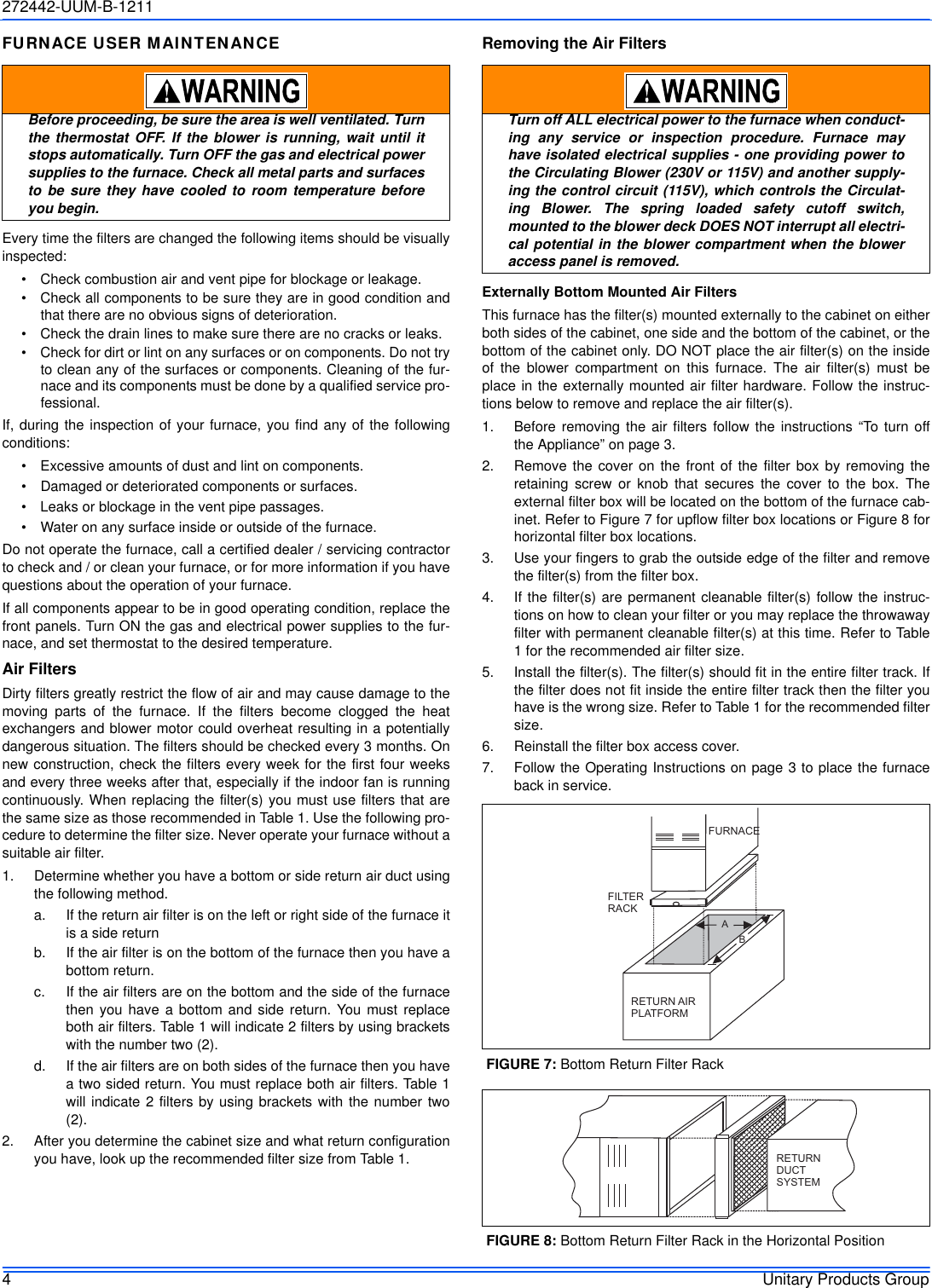 Page 4 of 12 - York Commercial-Gy8S-E-Furnace-Users-Manual 272442-UUM-B-1211  York-commercial-gy8s-e-furnace-users-manual