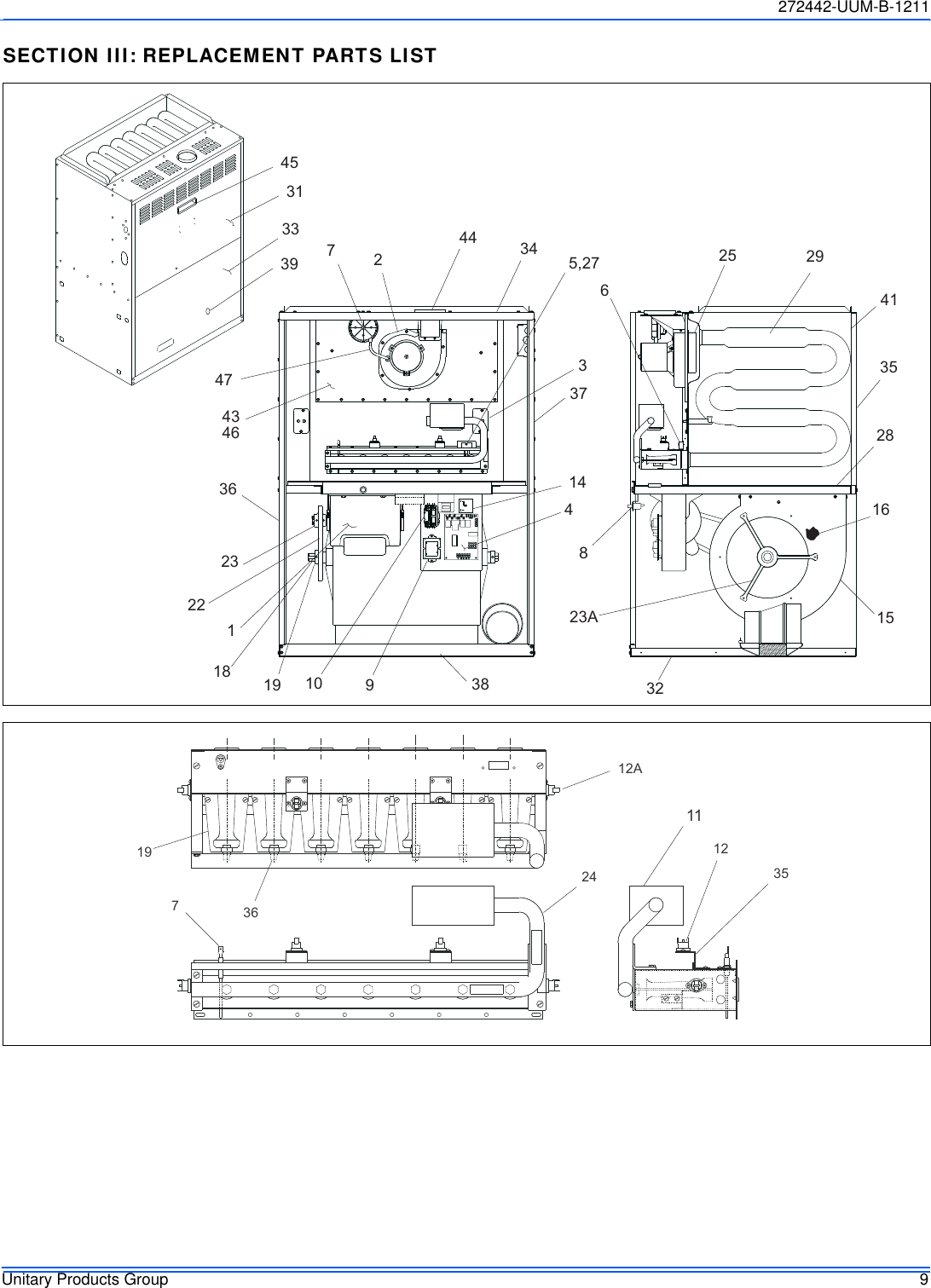 Page 9 of 12 - York Commercial-Gy8S-E-Furnace-Users-Manual 272442-UUM-B-1211  York-commercial-gy8s-e-furnace-users-manual