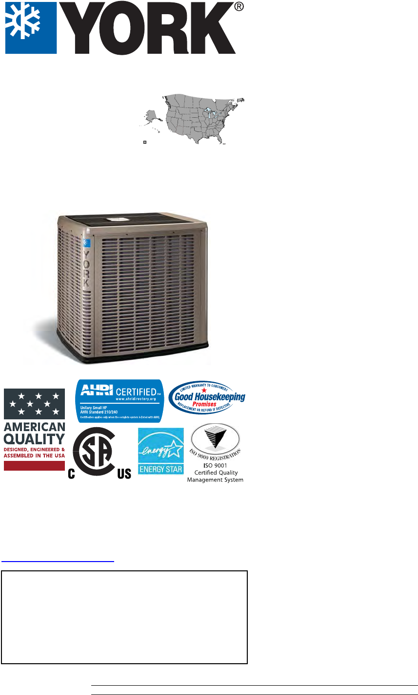 York Czh Air Conditioner Technical Guide 1109217 YTG B 0515