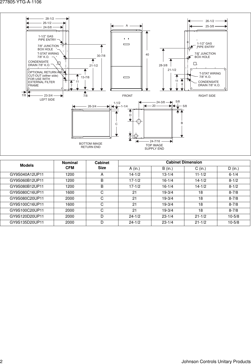 Page 2 of 8 - York Gy9S-Up-Users-Manual 277805-YTG-A-1106  York-gy9s-up-users-manual