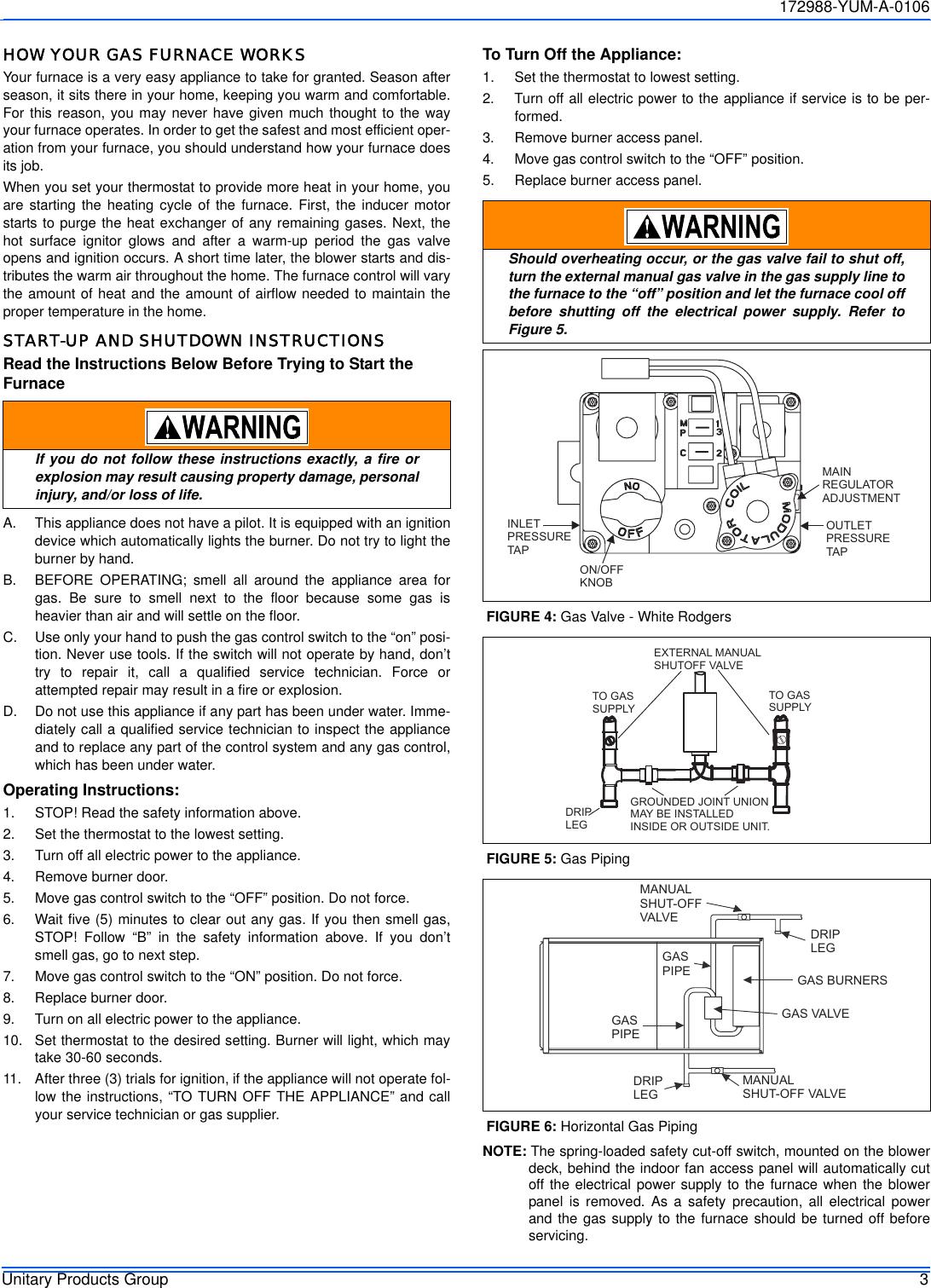 Page 3 of 12 - York Pc9-Users-Manual 172988-YUM-A-0106  York-pc9-users-manual