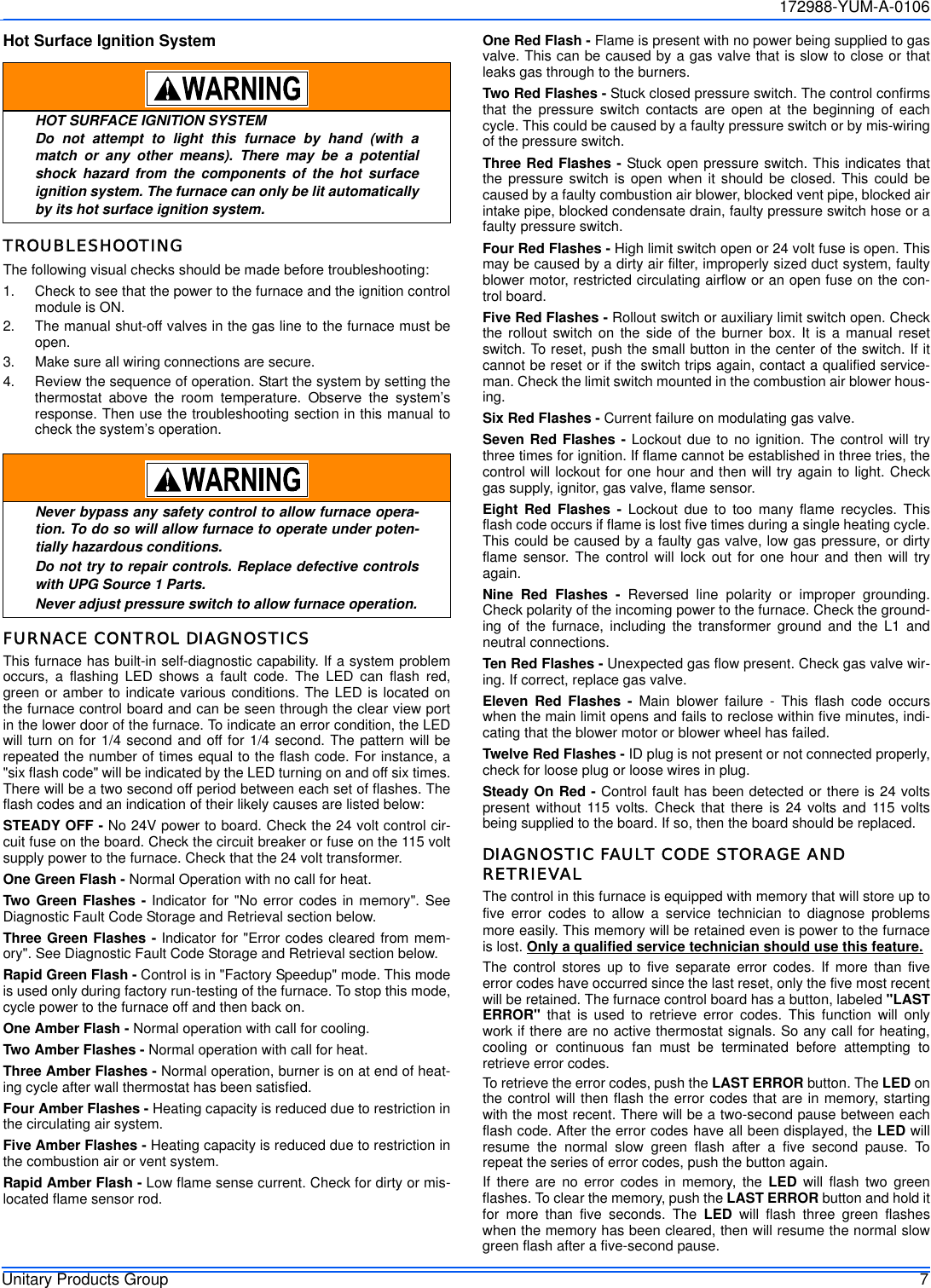 Page 7 of 12 - York Pc9-Users-Manual 172988-YUM-A-0106  York-pc9-users-manual
