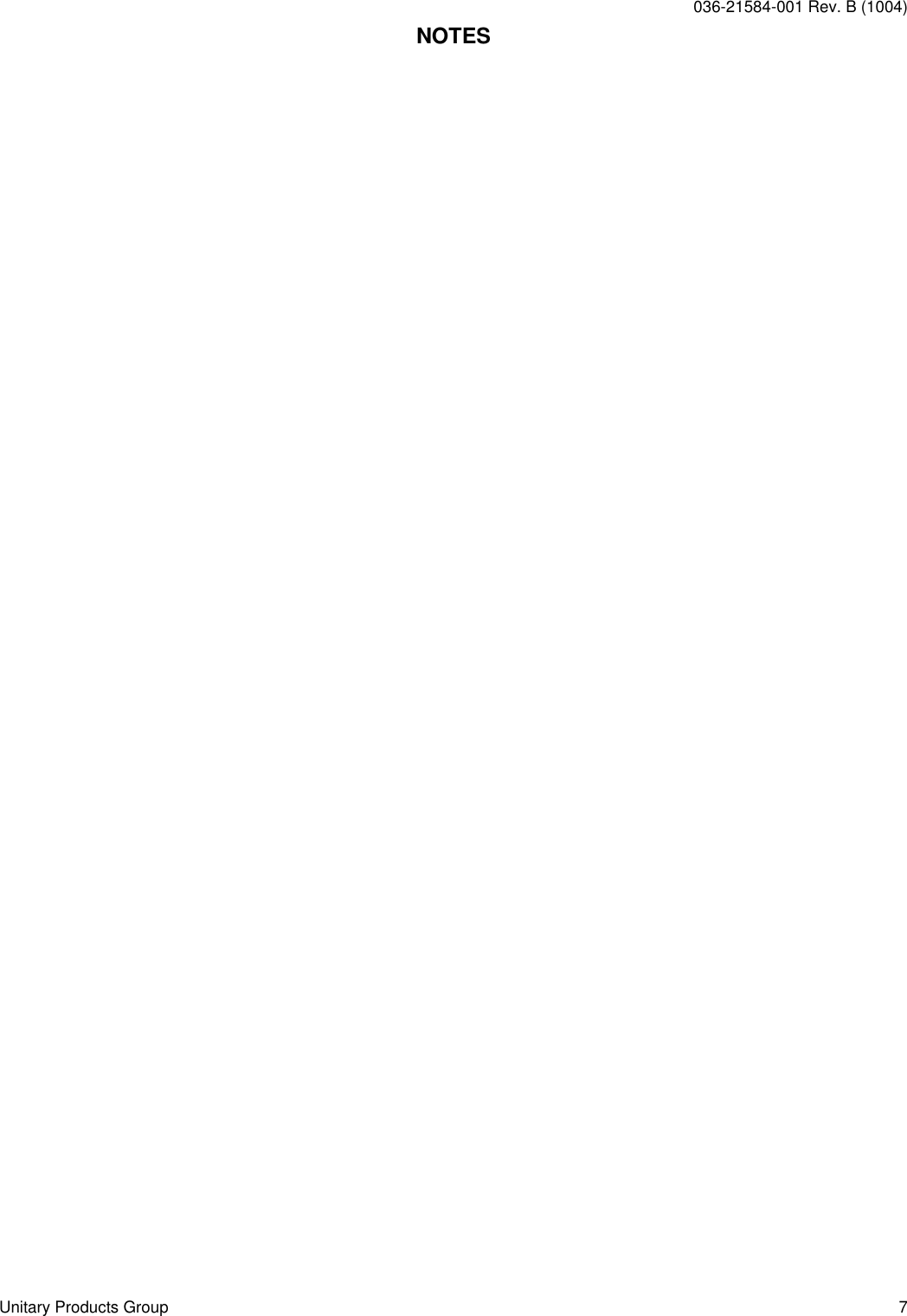 Page 7 of 8 - York Pv9-Users-Manual 036-21584-001-B-1004  York-pv9-users-manual