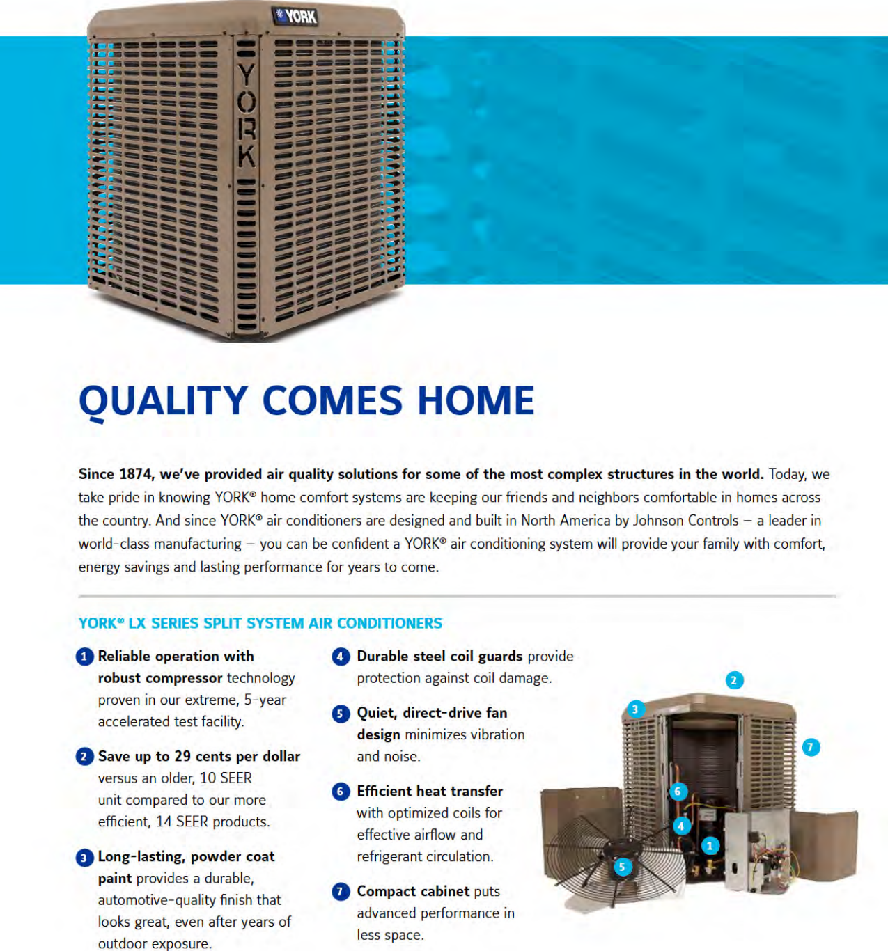 Page 2 of 4 - York Ycd-Air-Conditioner-Brochure LX Series Split System Air Conditioners Consumer Brochure  York-ycd-air-conditioner-brochure