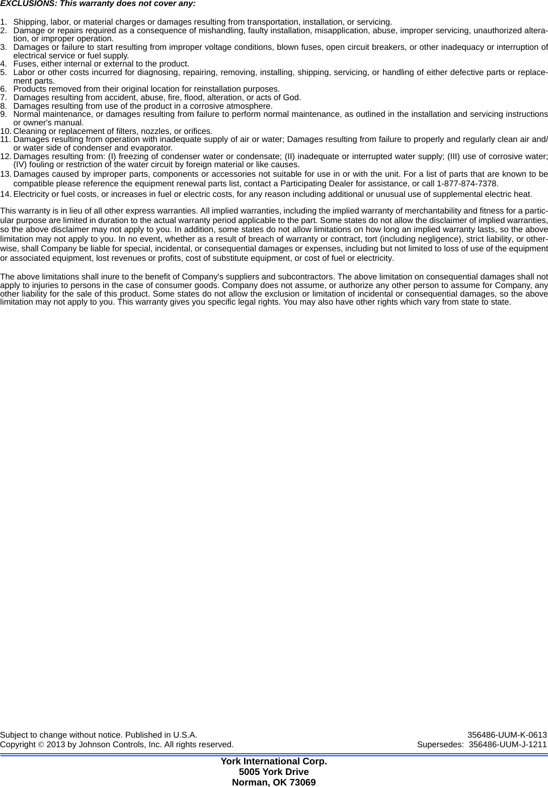 Page 8 of 8 - York York-Affinity-Yp9C-Furnace-Owner-S-Manual 5979d4ce102f39ea3cf06c23826eb43fb68aa9467022f333099754389109bdb0 User Manual