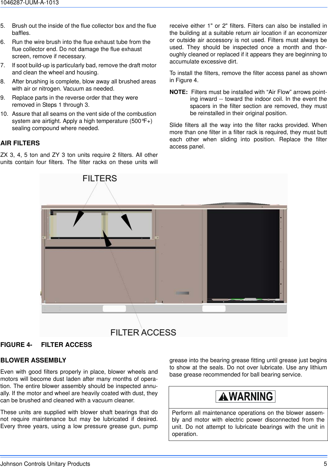 Page 5 of 10 - York Zx-Prestige-Rooftop-Unit-Users-Manual 1046287-UUM-A-1013  York-zx-prestige-rooftop-unit-users-manual