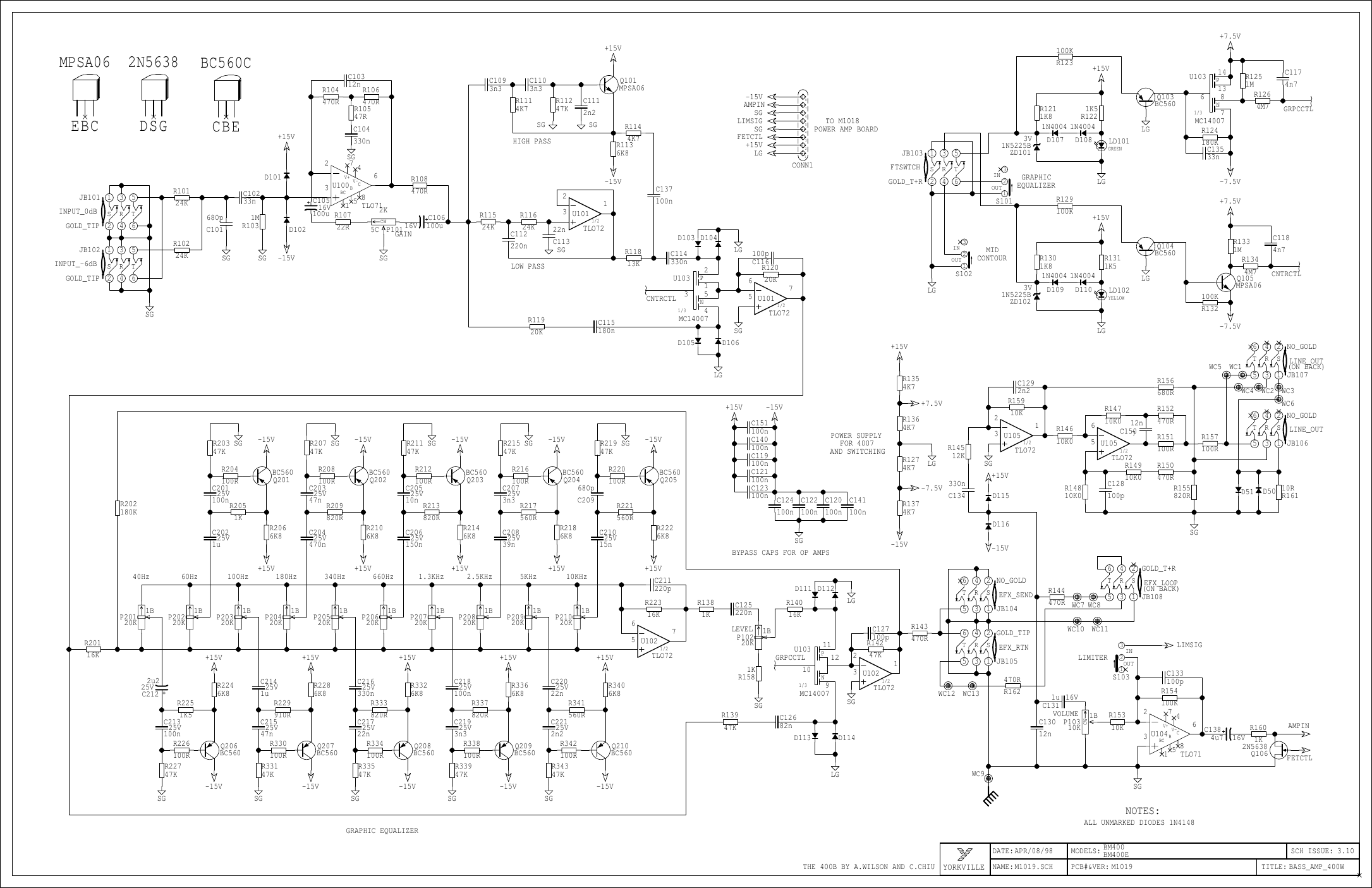 Page 5 of 6 - Yorkville Bass-Master-400-Users-Manual  Yorkville-bass-master-400-users-manual