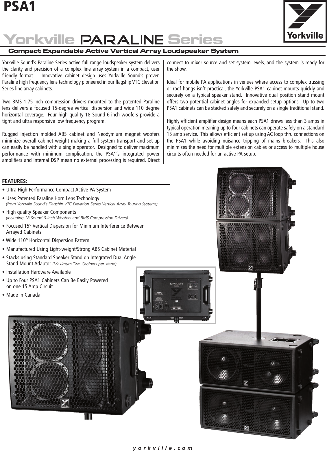 Page 1 of 2 - Yorkville Car-Speaker-Psa1-Users-Manual  Yorkville-car-speaker-psa1-users-manual