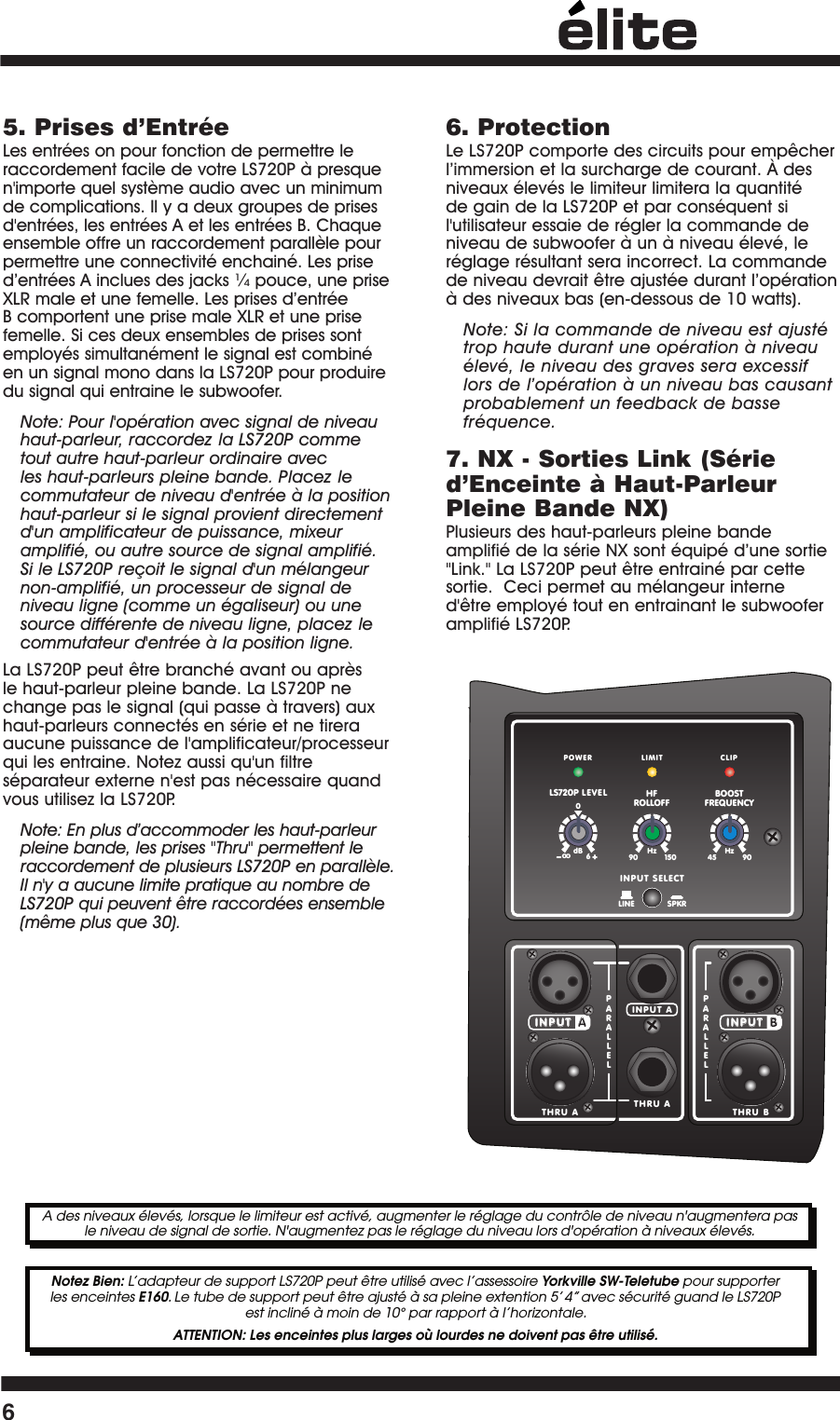 Page 8 of 12 - Yorkville Ls720P-Owner-S User Manual Yorkville-ls720p-owner-s-manual