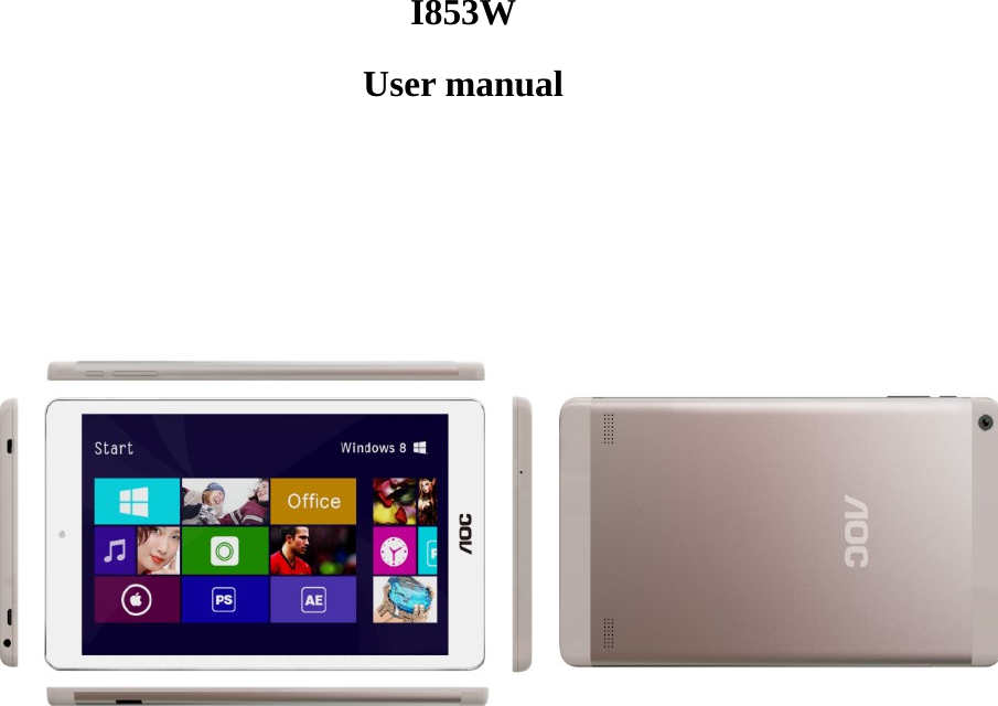   I853W User manual                                                        