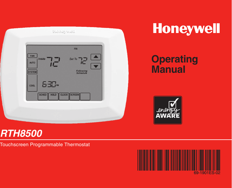 Z Wave B00L3Slgyw Honeywell Rth8500 Touchscreen Programmale Thermostat