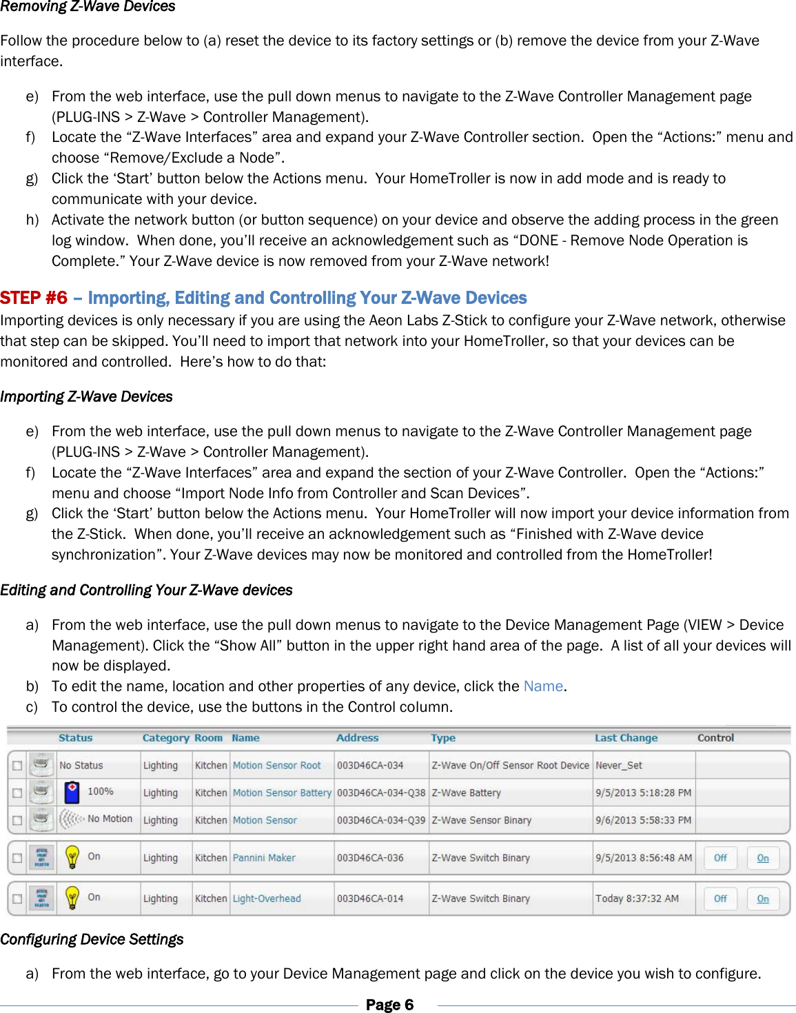 Page 6 of 11 - Z-Wave B00O2Bbxcw Homeseer Hometroller-Sel Quick Start Guide User Manual Home Seer Troller-SEL
