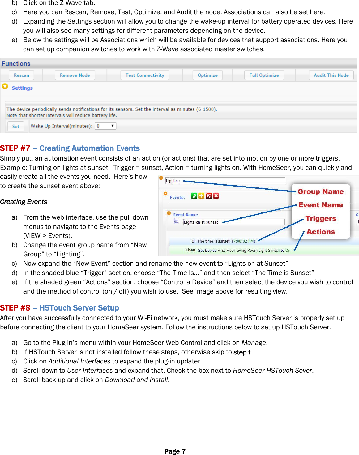 Page 7 of 11 - Z-Wave B00O2Bbxcw Homeseer Hometroller-Sel Quick Start Guide User Manual Home Seer Troller-SEL