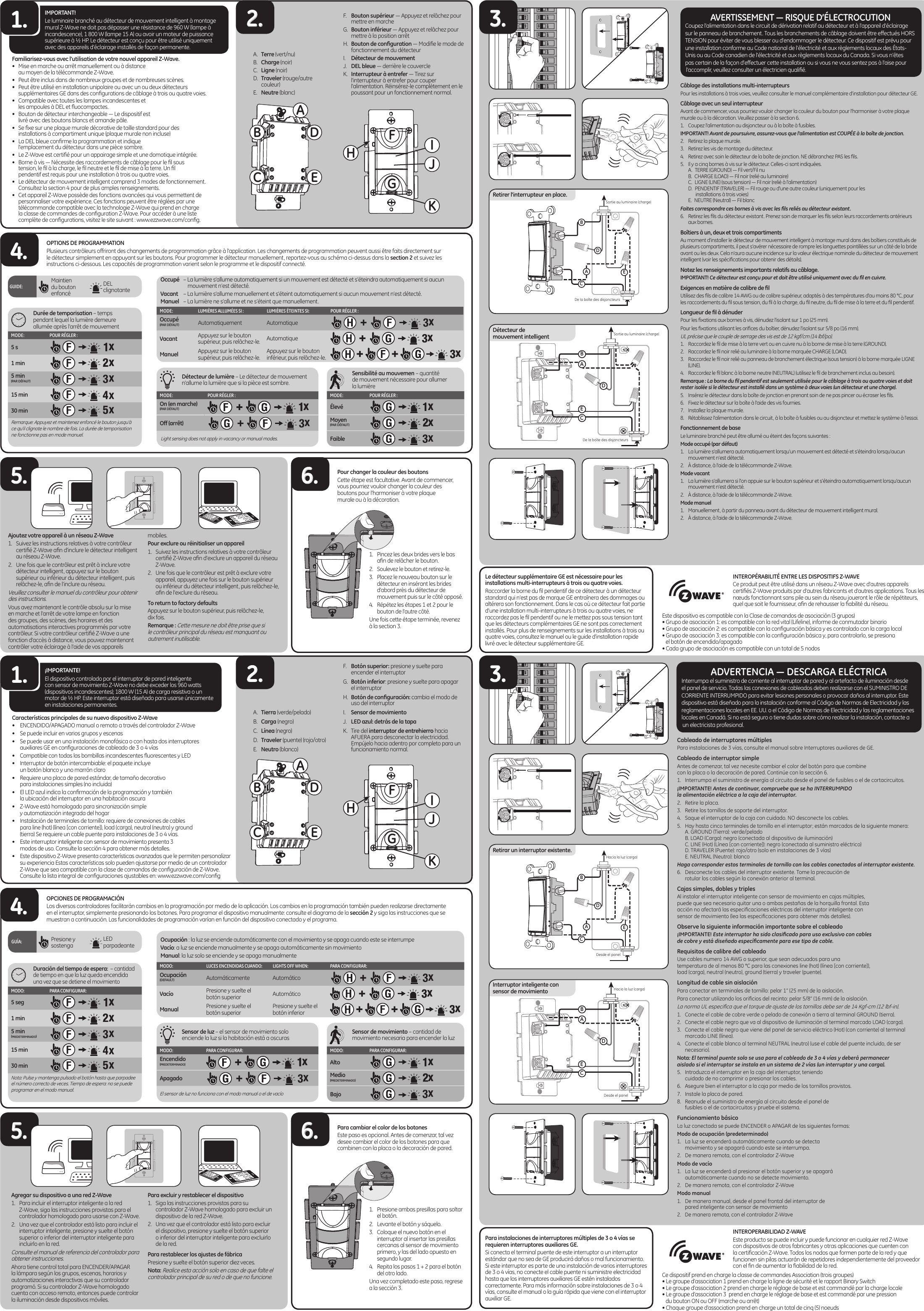 Page 2 of 4 - B07226MG2T - GE Light  Motion Sensor 26931 Manual