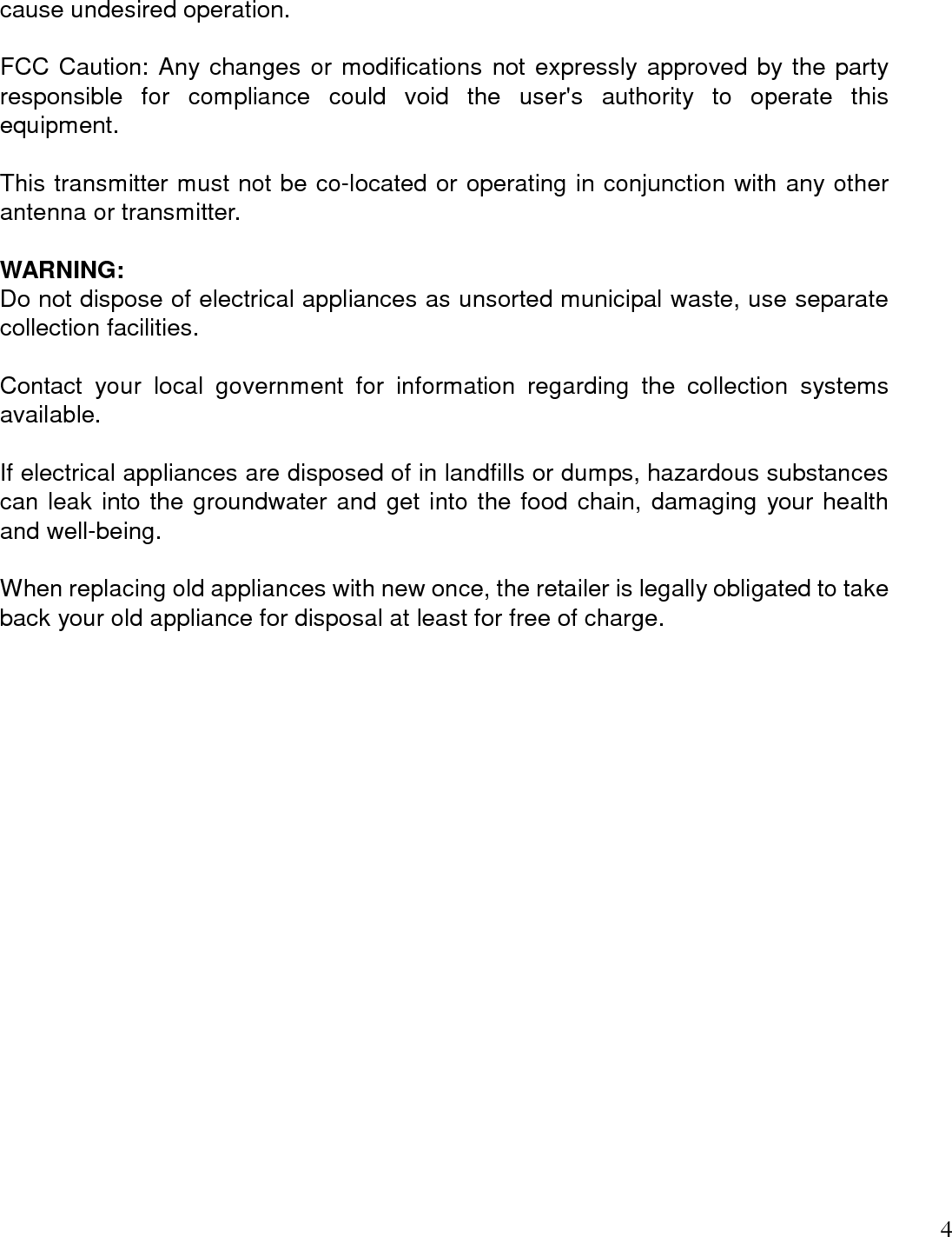 Page 4 of 4 - Z-Wave Everspring St812 Manual Us Flood Detector User