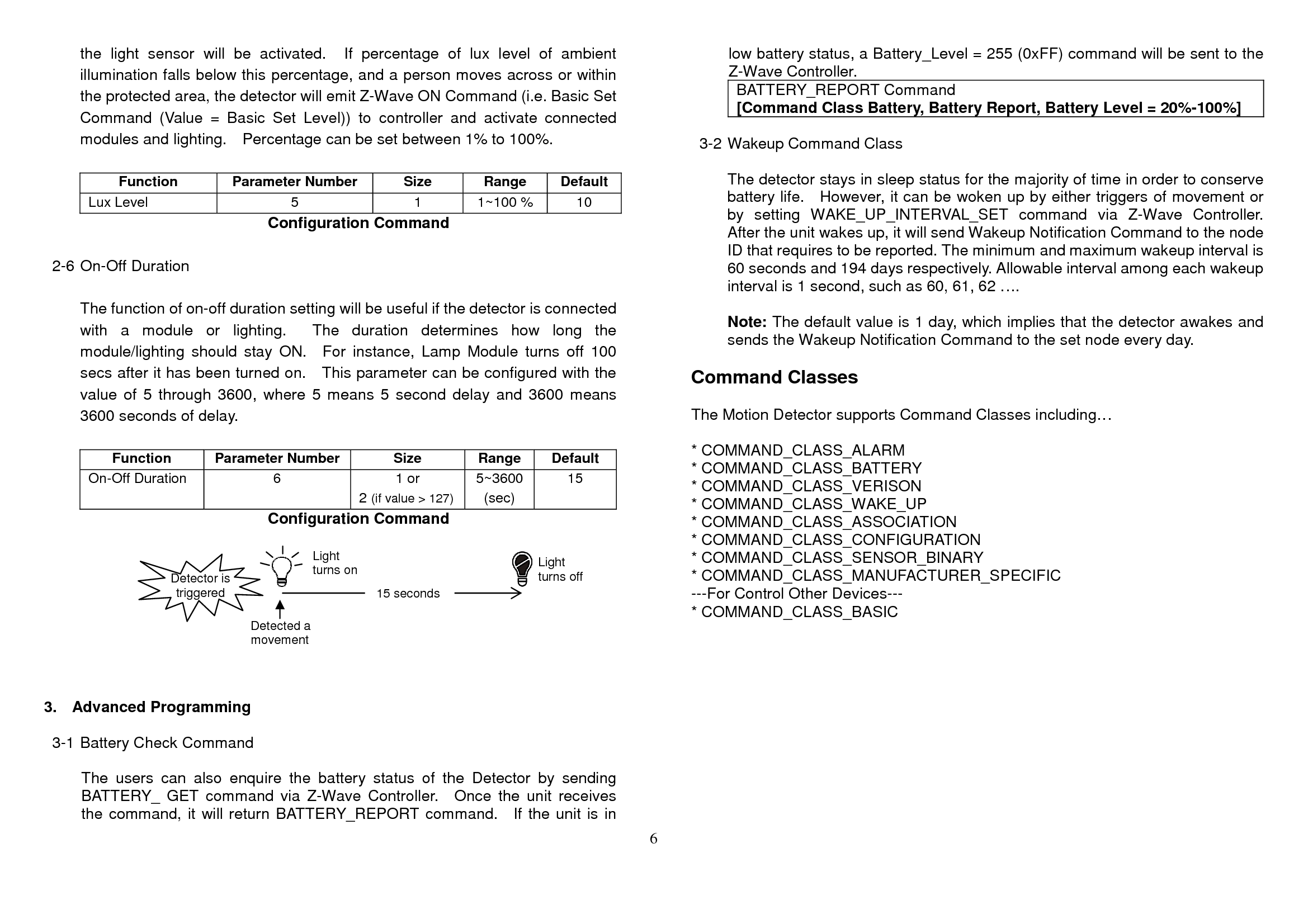 Page 6 of 7 - Z-Wave Everspring-Z-Wave-Hsp02-Motion-Light-Sensor-User-Manual - HSP02_UserManual User Manual