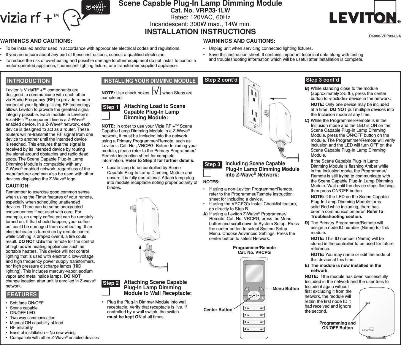 Leviton Z Wave Controller