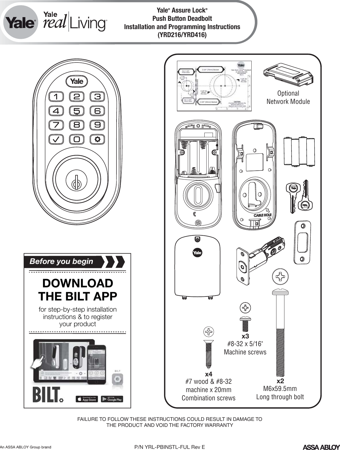 YRL_PBINSTL_FUL Rev E LETTER Yale Assure Lock Push Button Deadbolt