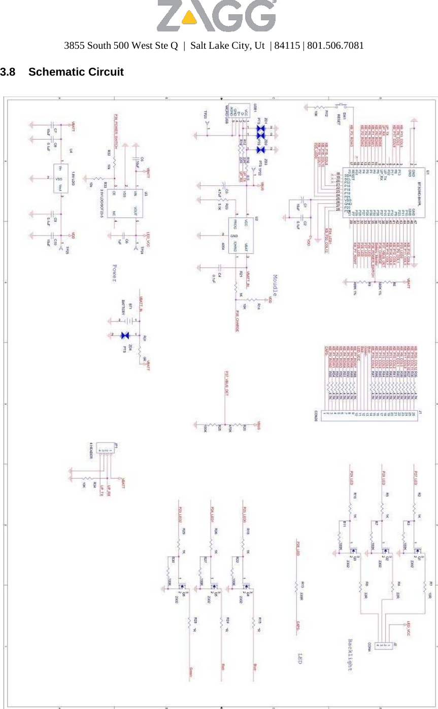 3855 South 500 West Ste Q  |  Salt Lake City, Ut  | 84115 | 801.506.7081                                                               18  3.8 Schematic Circuit     