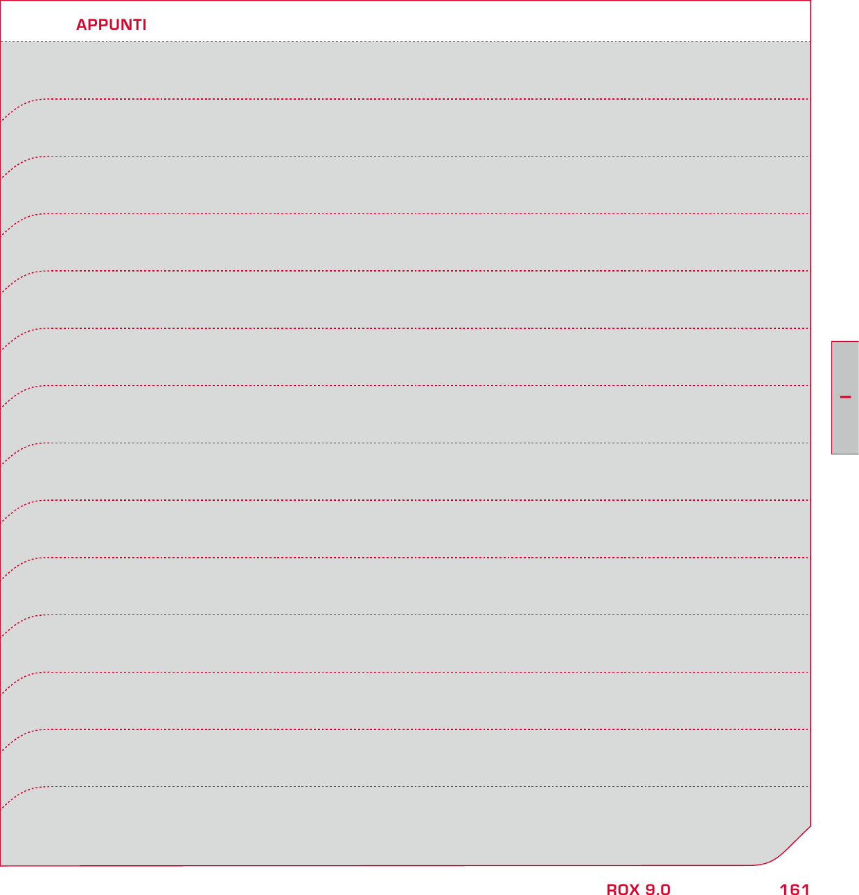 161IROX 9.0APPUNTI
