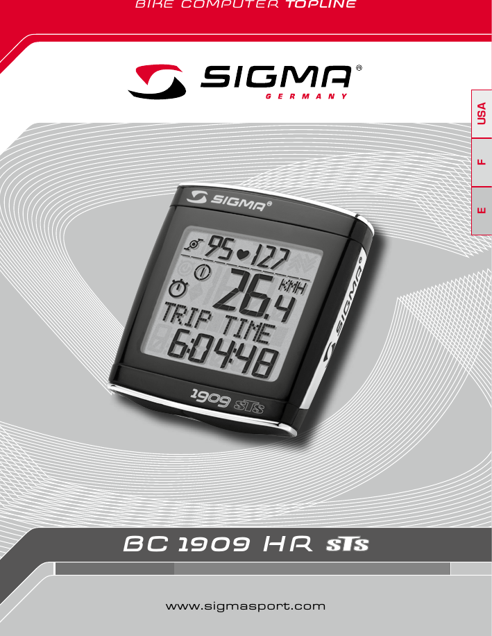 BC 1909 HR www.sigmasport.comBIKE COMPUTER TOPLINEUSAFE