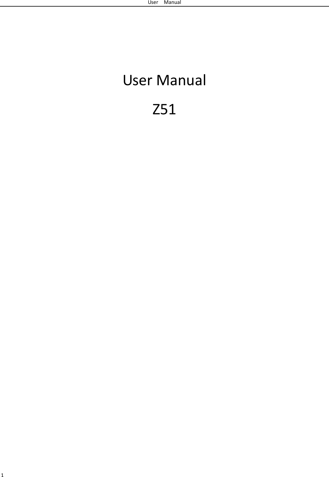 UserManual1UserManualZ51