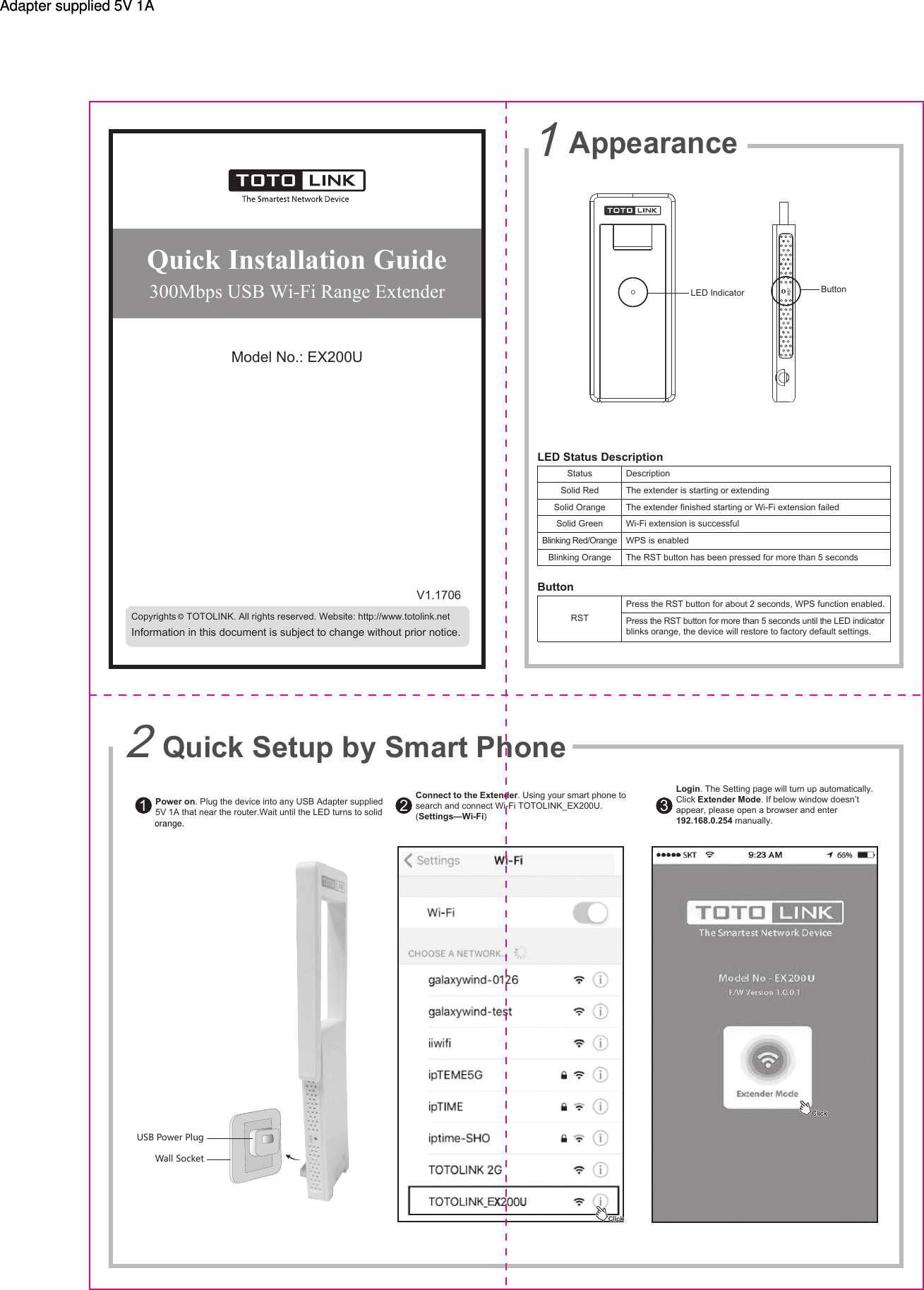 Page 1 of ZIONCOM ELECTRONICS WX019 300 Mbps USB Wi-Fi Range Extender User Manual 
