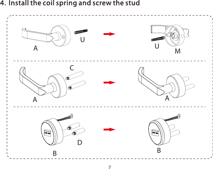 74.Install the coil spring and screw th  stud      eBBDAACUUAM