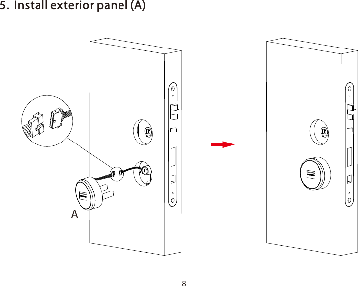 85.Install exterior panel (A)A