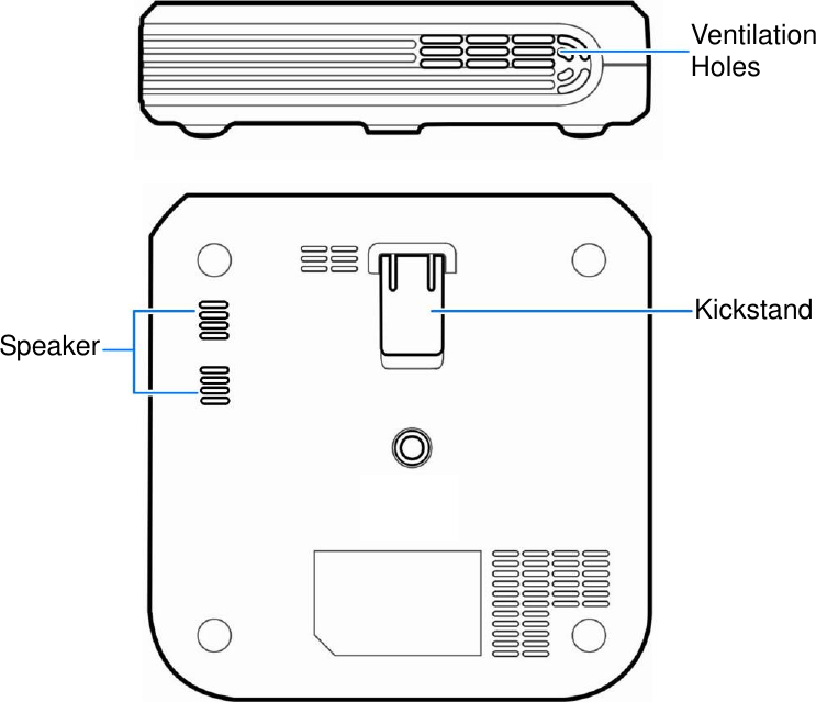  7                            Kickstand Ventilation Holes Speaker 