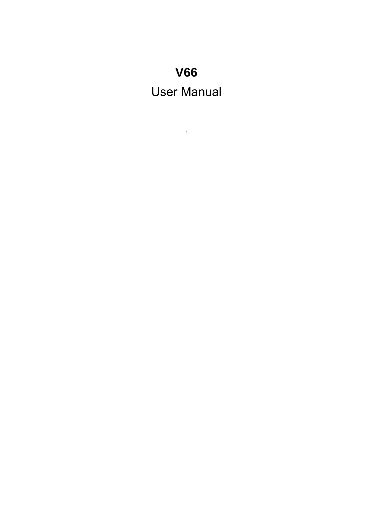 1 V66 User Manual 