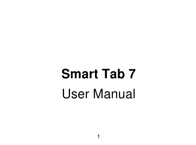 1Smart Tab 7User Manual
