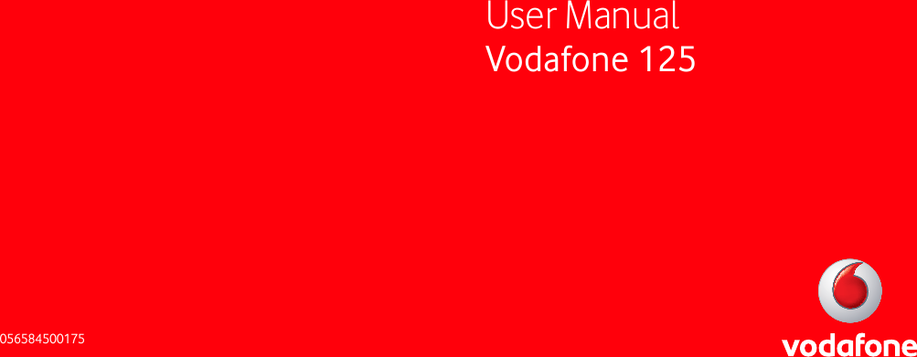 Vodafone 125User Manual056584500175
