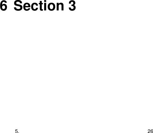  5. 26 6 Section 3 