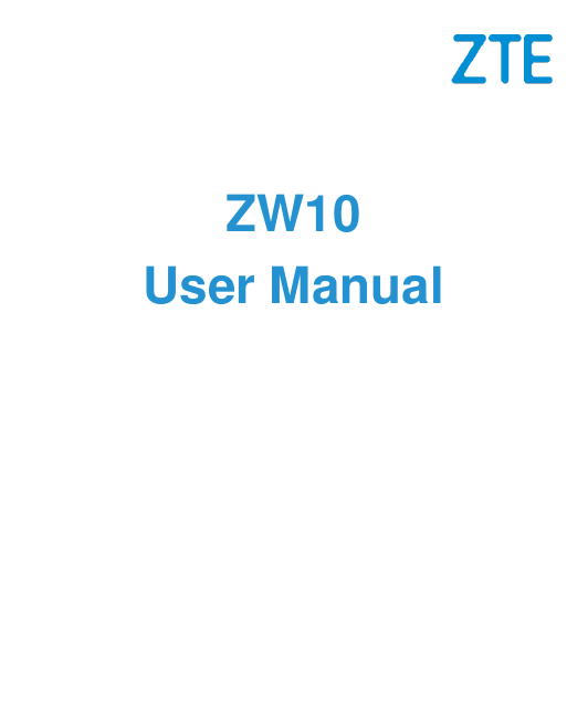     ZW10 User Manual 