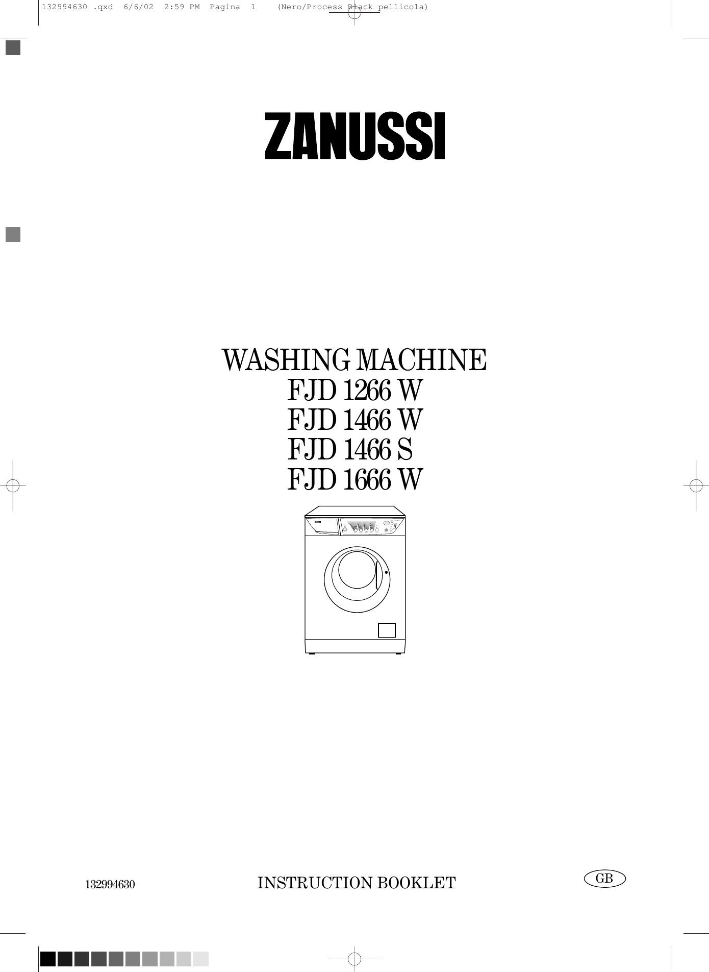 Zanussi Fjd 1466 S Instruction Manual 132994630